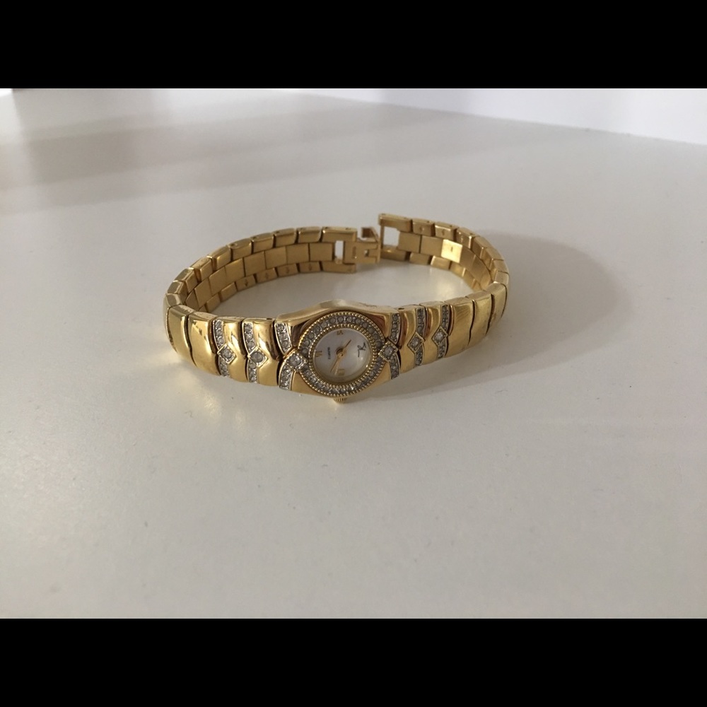 Gold plated watch